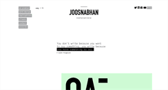 Desktop Screenshot of joosnabhan.com